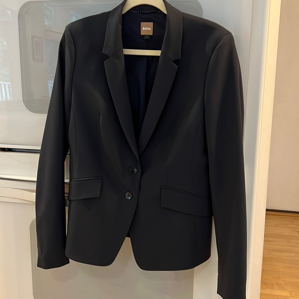 Authentic BOSS Hugo Boss Ladies Womens Blazer Navy Size 10 Never Worn